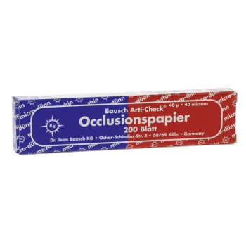 Occlusionspapier rot/blau  BK 80  200Bl