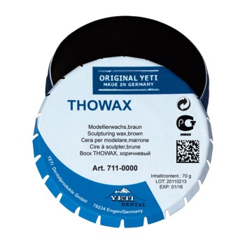 Thowax Modellierwachs braun  70g