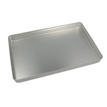 Tray Alu-Deckel ungelocht 18x28 silb. St