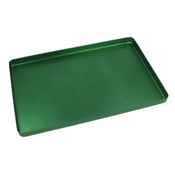 Tray Alu Boden ungel. grün 18x28 St