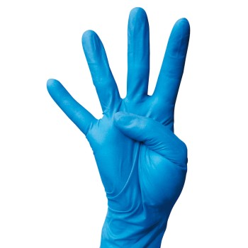 Einmalhandschuhe Latex L blau 100St