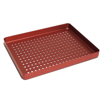 Tray Alu-Bodenteil mini gel.Rot  St