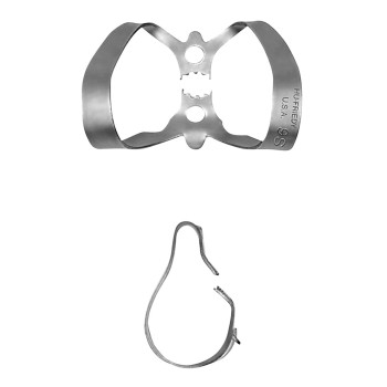 Kofferdam-Klammer 9S anterior m.FlügelSt