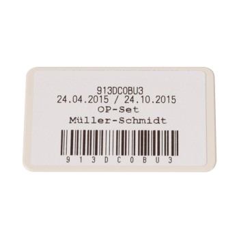 Barcode-Schild MELAstore Box weiß  10St