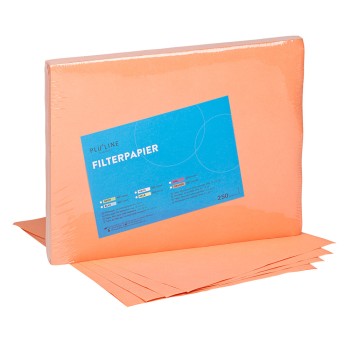 PLULINE FILTERPAPIER 36x28cm oran.,250St