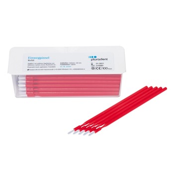 PLULINE EINWEGPINSEL REFILL rot, 100St