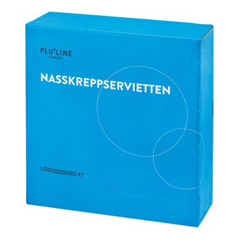 PLULINE NASSKREPPSERVIETTEN weiß,1000St