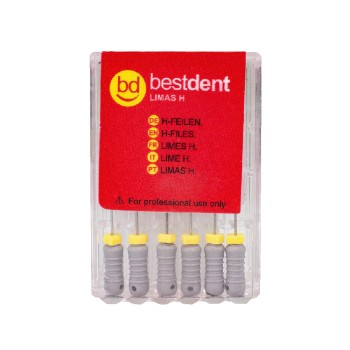 H-Files N.08 25mm Bestdent  6St