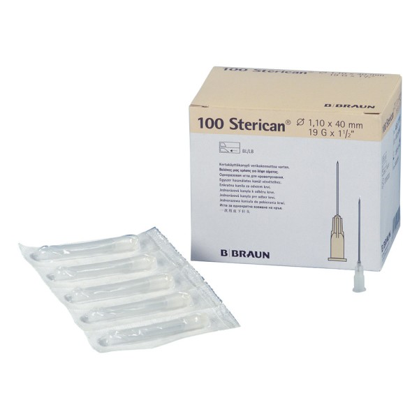 Sterican Einmalk. 1,10x40 G19  100St