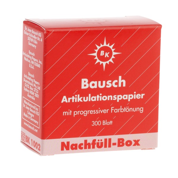 Artikulationspapier rot BK1002 Nfpa