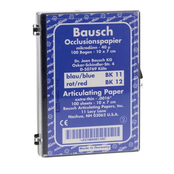 Occlusionspapier blau BK 11   100Blatt