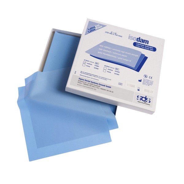 Isodam Non Latex med. blue 20Bl Pa