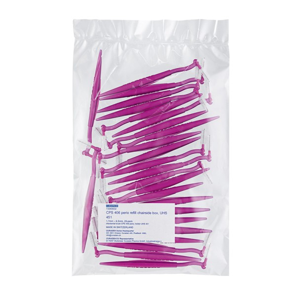 Curaprox Bürsten CPS 406 pink m.UHS 25St