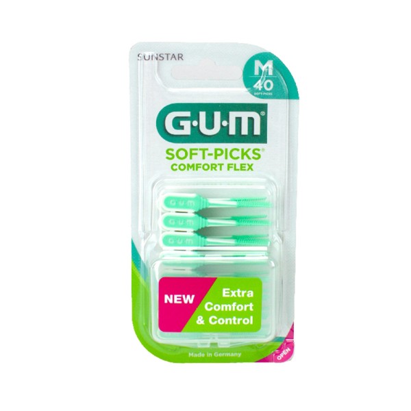 GUM Soft-Picks Comf.Flex reg.  40St+Etui