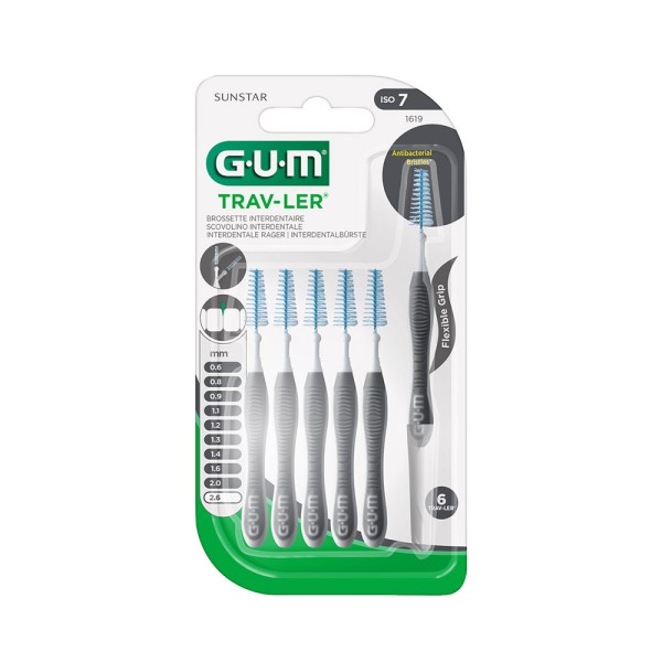 GUM TRAV-LER 2,6 Tanne dunkelgrau  6St