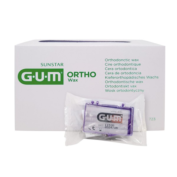 GUM Orthodontic Wachs transpa   Box 24St