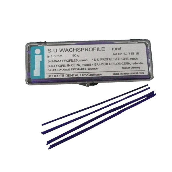 Wachsprofile 1,5mm S-U 50g