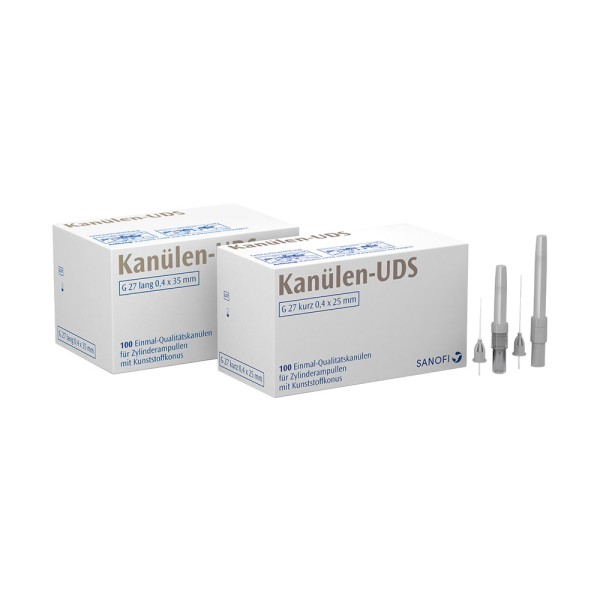 UDS-Kanülen G27 kurz 0,4x25 grau 100St