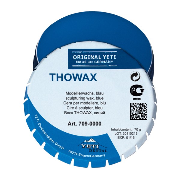 Thowax Modellierwachs blau 70g