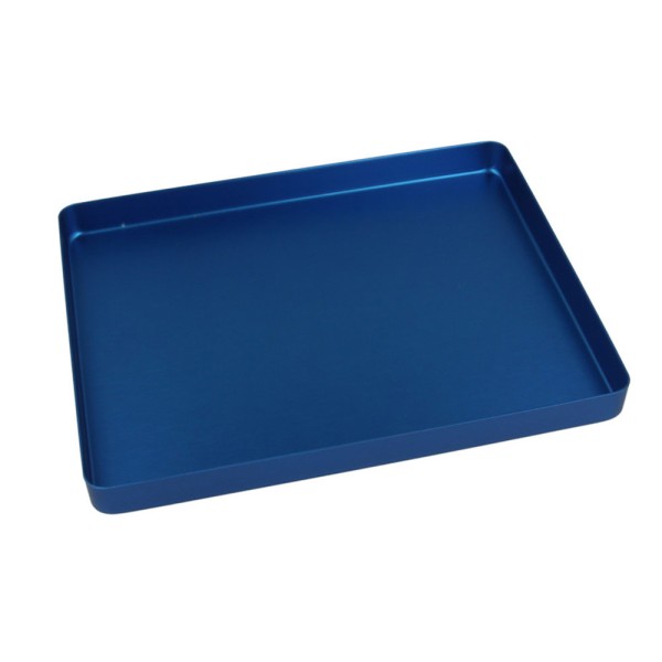 Tray Alu-Bodenteil mini ungel. blau