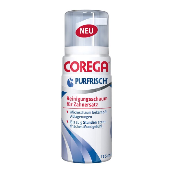 Corega Purfrisch Reini.Schaum 125ml