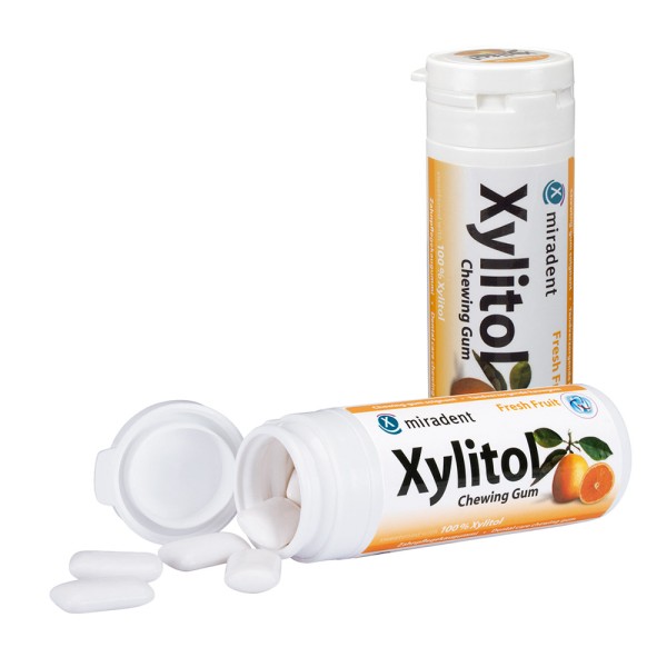 miradent Xylitol Gum Fresh Fruit 12x30St