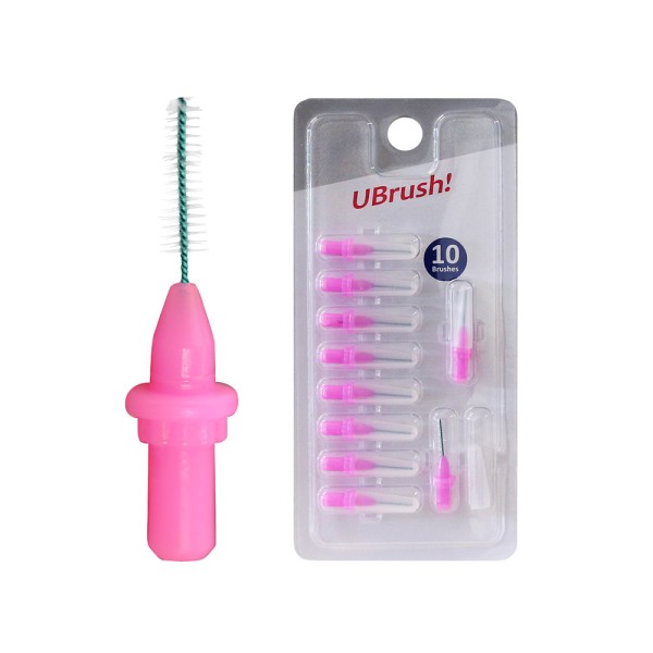 UBrush Bürsten pink 0,7mm konisch  10St