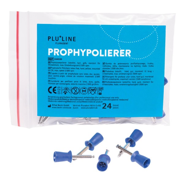 PLULINE PROPHY POLIERER soft blau, 24St