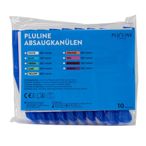 PLULINE ABSAUGKANÜLEN blue, 10Stk