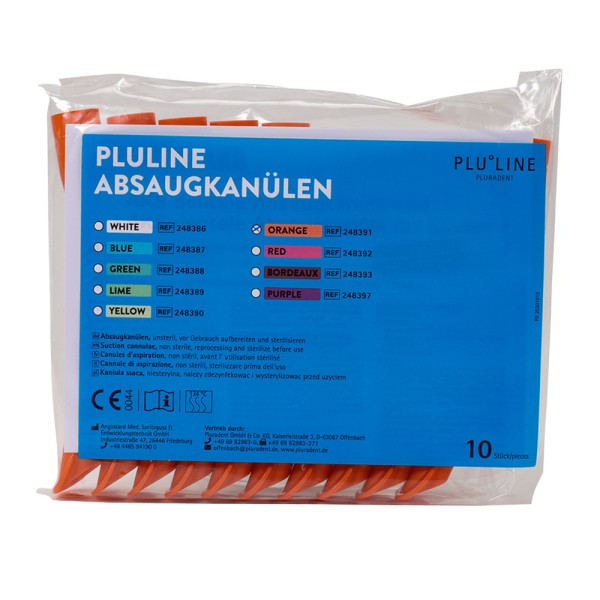 PLULINE ABSAUGKANÜLEN orange, 10Stk