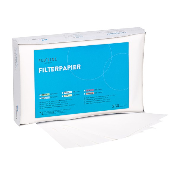 PLULINE FILTERPAPIER 18x28cm weiß, 250St