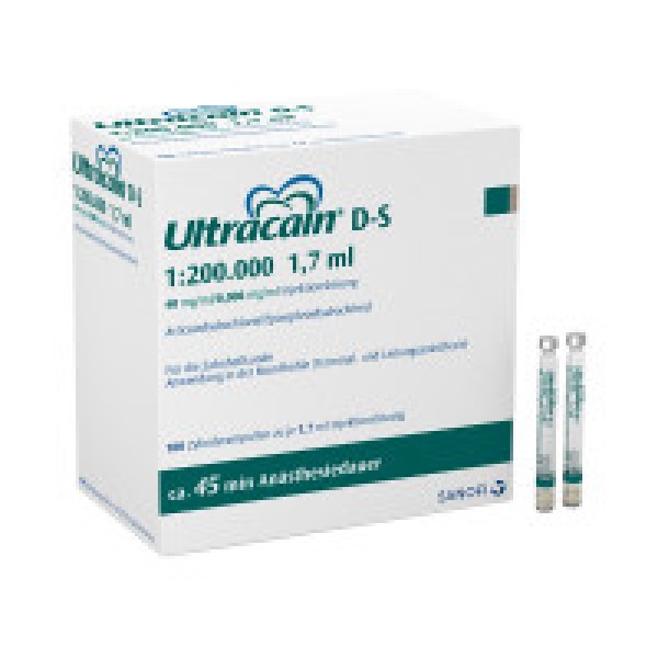 Ultracain D-S 1:200.000 Z.A.100x1,7ml @