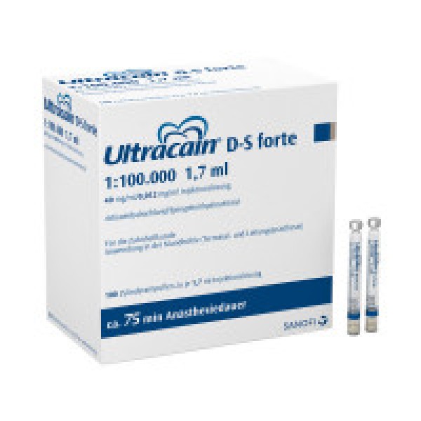 Ultracain D-S Forte Zyl.Amp. 100x1,7ml @